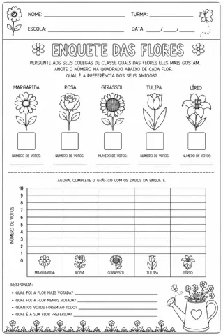 Atividades sobre a Primavera: 16 materiais pedagógicos — amostra 6: 16 atividades sobre a primavera, integrando Língua…