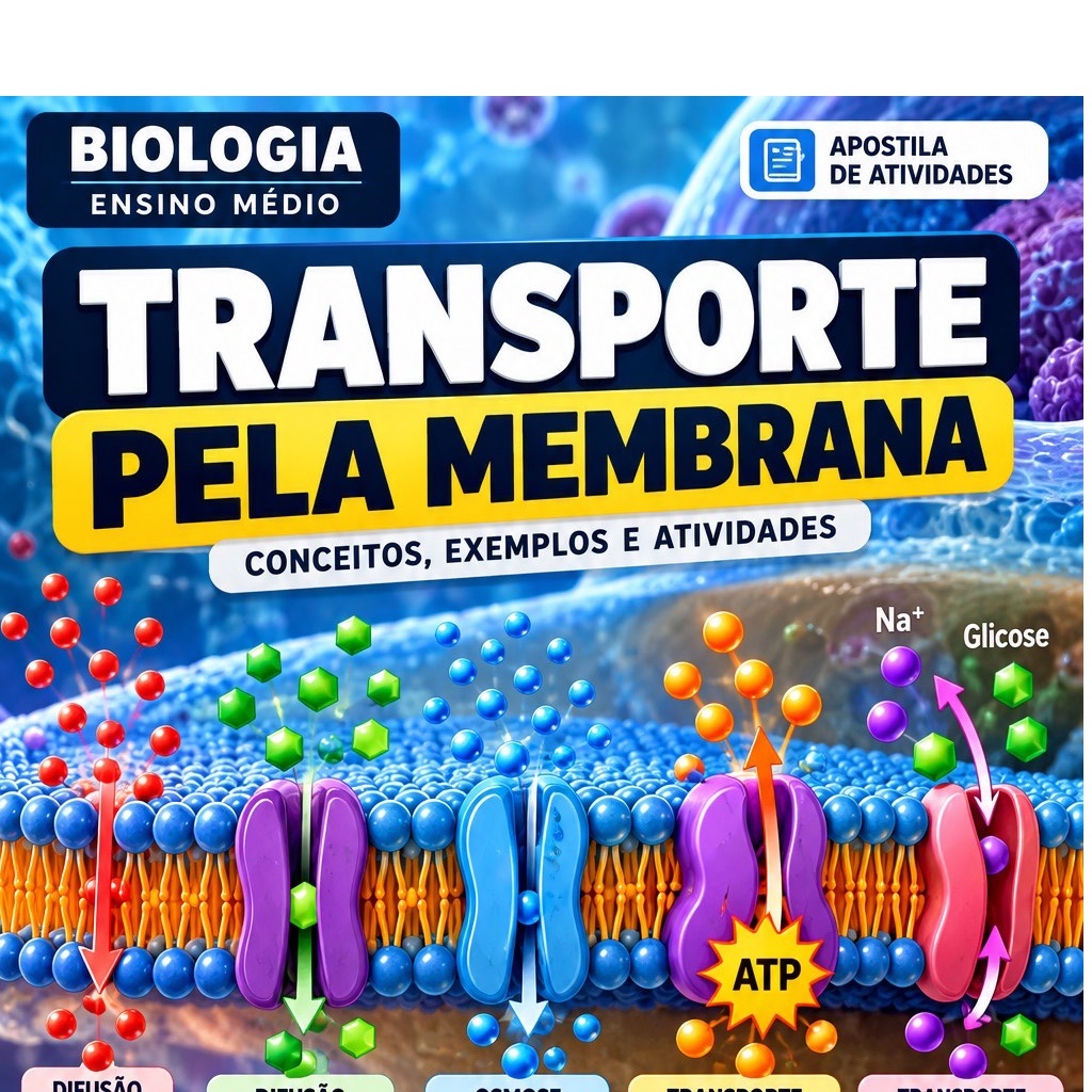 Atividades transporte pela membrana- biologia — capa do material