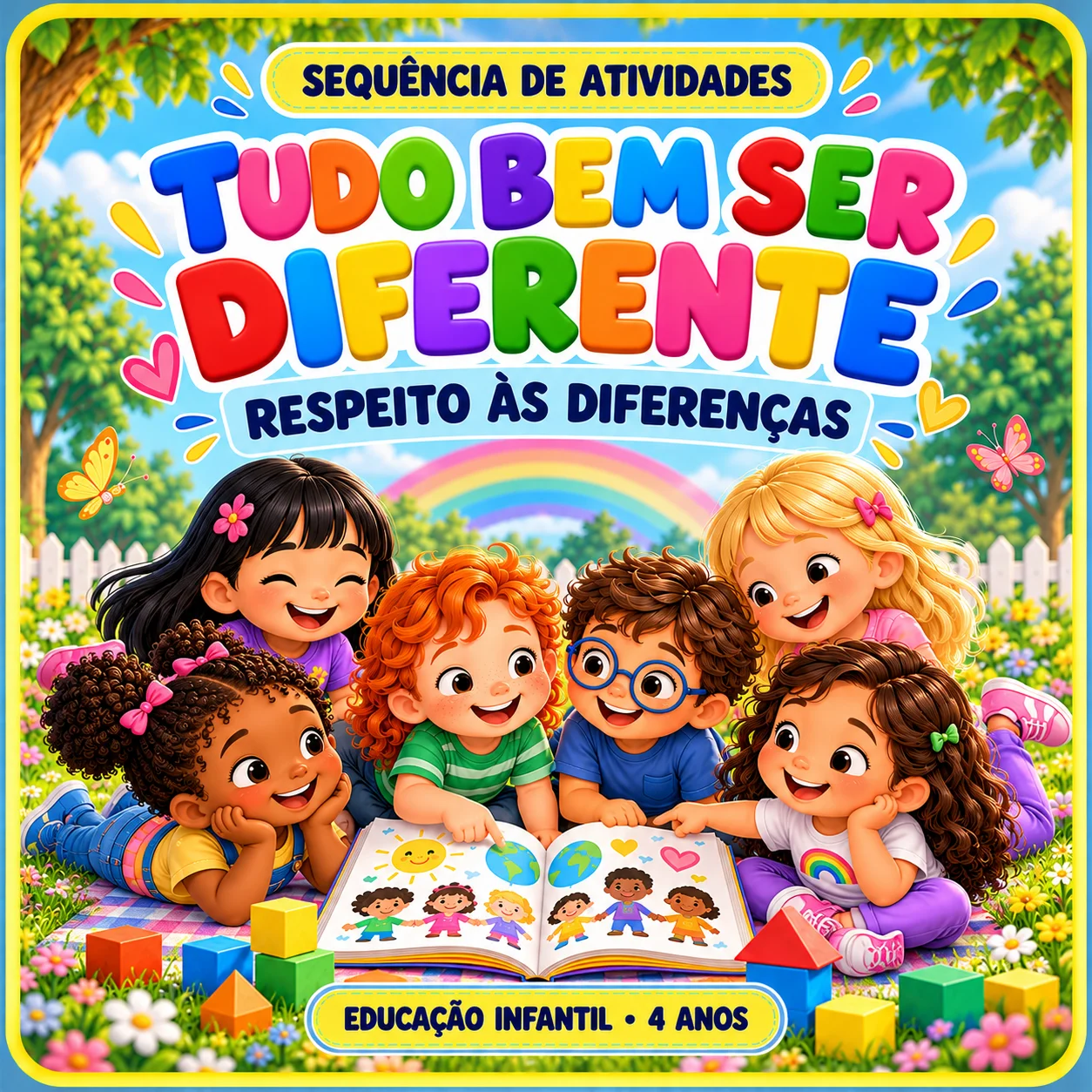 Atividades Tudo Bem Ser Diferente – Educação infantil — Alfabetização para Educação Infantil: 51 páginas de atividades e…
