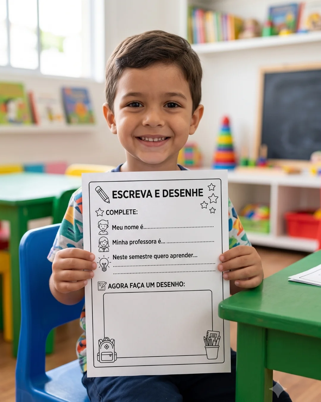 ATIVIDADES VOLTA ÀS AULAS – PDF para Imprimir — amostra 6: Torne o retorno às aulas mais divertido e acolhedor com…