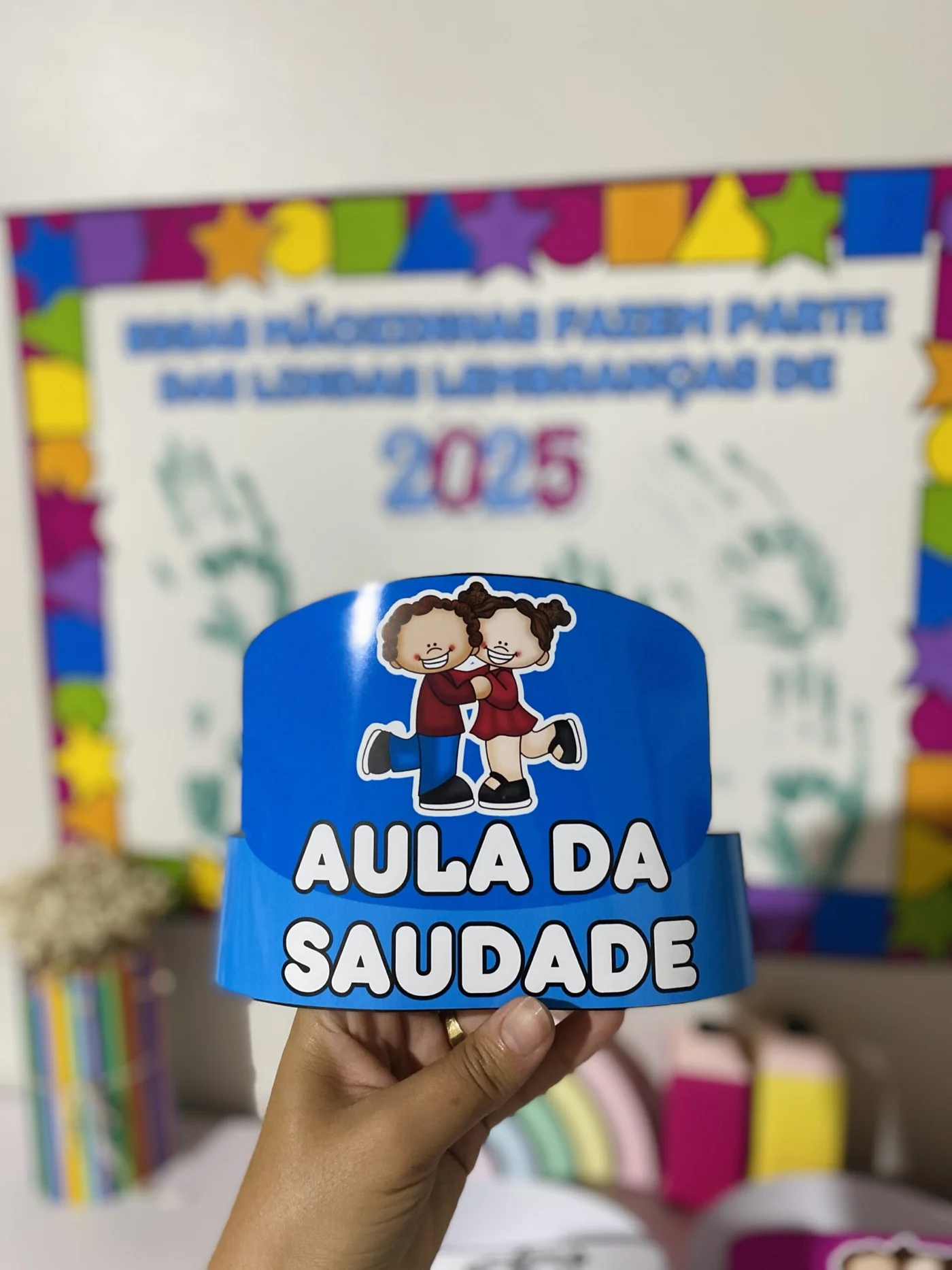 Aula da saudade — amostra 2: Painel “Carimbo das Mãozinhas – Aula da Saudade” ✨ Este painel foi criado especialmente para o…
