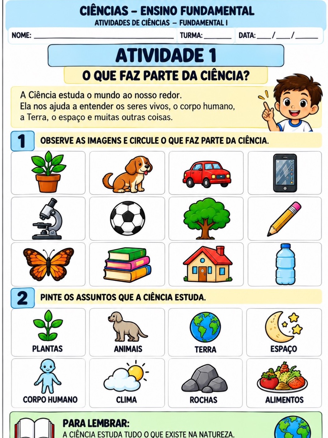 Aula Pronta de Ciências – Fundamental I | Bloco 1 — amostra 5: Apostila de Ciências para o Fundamental I com 10 atividades… Aula Pronta de Ciências – Fundamental I | Bloco 1 — amostra 5: Apostila de Ciências para o Fundamental I com 10 atividades…