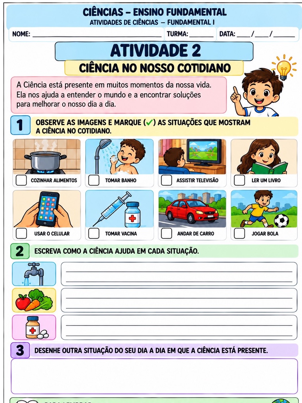 Aula Pronta de Ciências – Fundamental I | Bloco 1 — amostra 6: Apostila de Ciências para o Fundamental I com 10 atividades… Aula Pronta de Ciências – Fundamental I | Bloco 1 — amostra 6: Apostila de Ciências para o Fundamental I com 10 atividades…