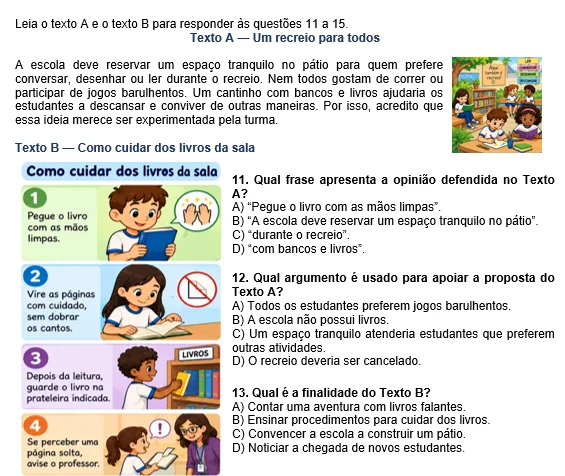 Avaliação de Língua Portuguesa 5º Ano – 4º Bimestre com Gabarito — amostra 1: Avaliação de Língua Portuguesa – 5º Ano | 4º…
