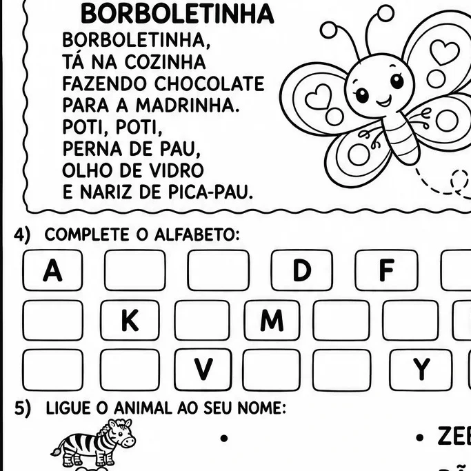 Avaliação de Língua Portuguesa - Ciclo de Alfabetização — amostra 5: Escrita do nome completo com apoio do crachá
