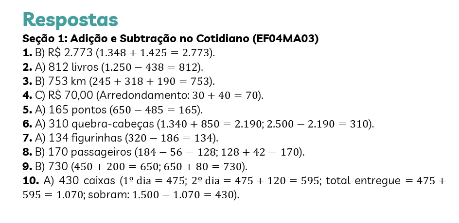 Avaliação de Matemática para o 4º Ano – (EF04MA03)BNCC — amostra 1: Este caderno de avaliação de Matemática foi elaborado…