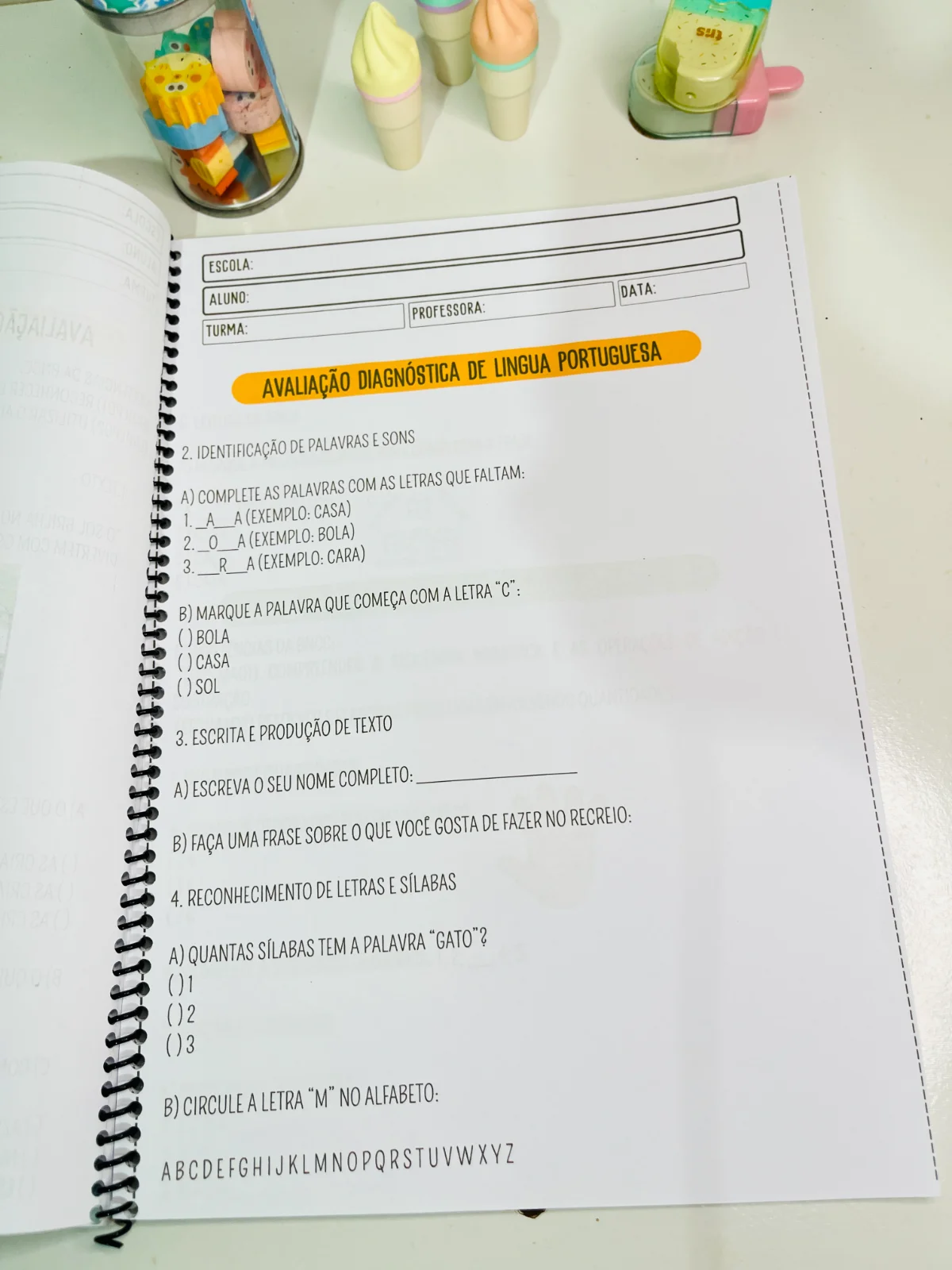 AVALIAÇÃO DIAGNÓSTICA 1° ANO - ENSINO FUNDAMENTAL — amostra 1: Uma ferramenta completa para avaliar e acompanhar o…