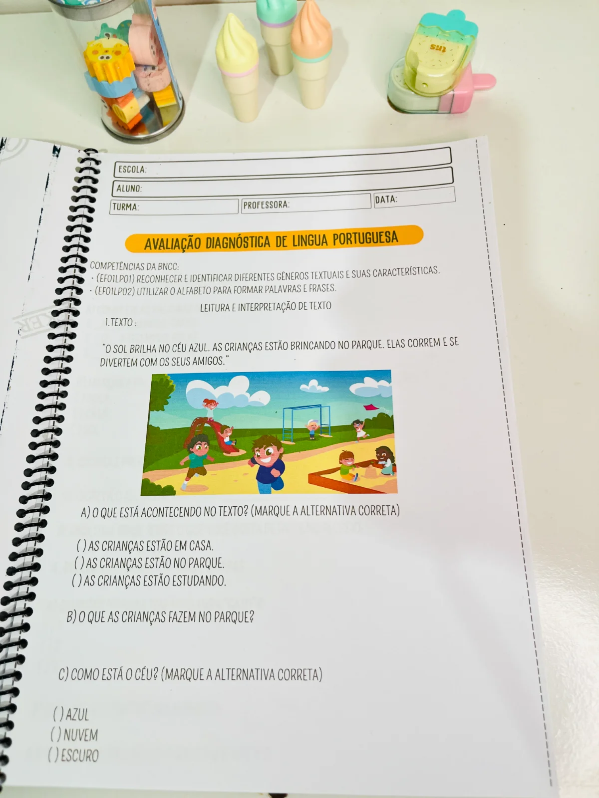 AVALIAÇÃO DIAGNÓSTICA 1° ANO - ENSINO FUNDAMENTAL — amostra 5: Uma ferramenta completa para avaliar e acompanhar o…