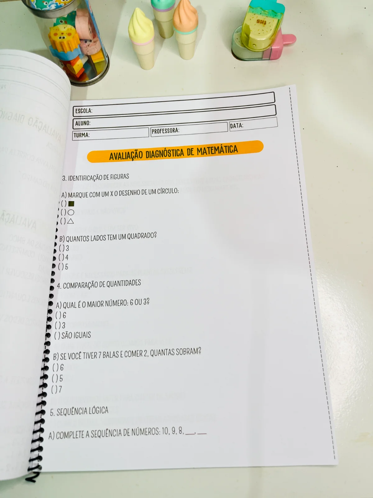 AVALIAÇÃO DIAGNÓSTICA 1° ANO - ENSINO FUNDAMENTAL — amostra 7: Uma ferramenta completa para avaliar e acompanhar o…
