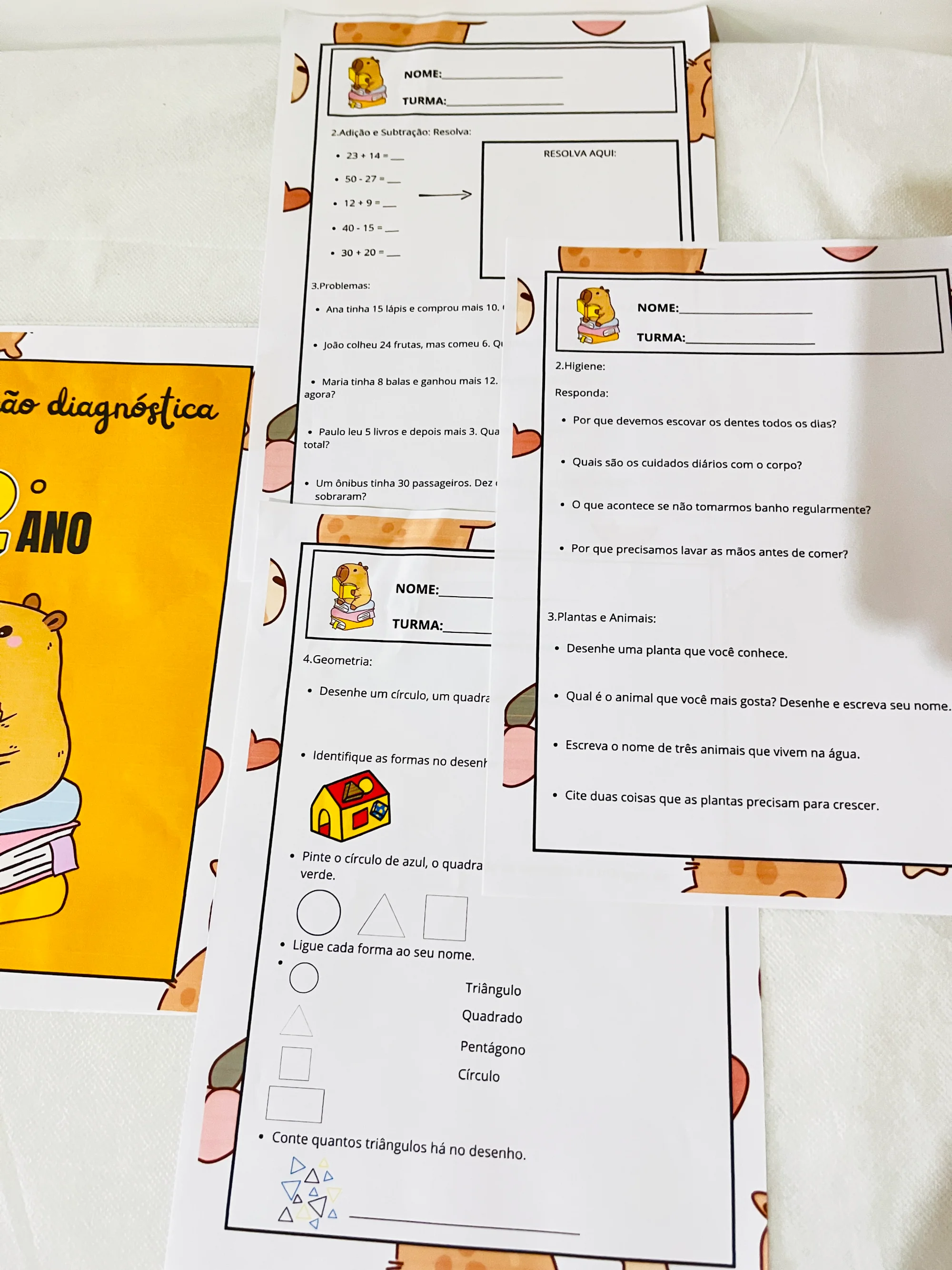 ✨📘 AVALIAÇÃO DIAGNÓSTICA – 2º ANO 📘✨CAPIVARA ANOS INICIAIS — amostra 3: A Avaliação Diagnóstica para o 2º Ano foi…
