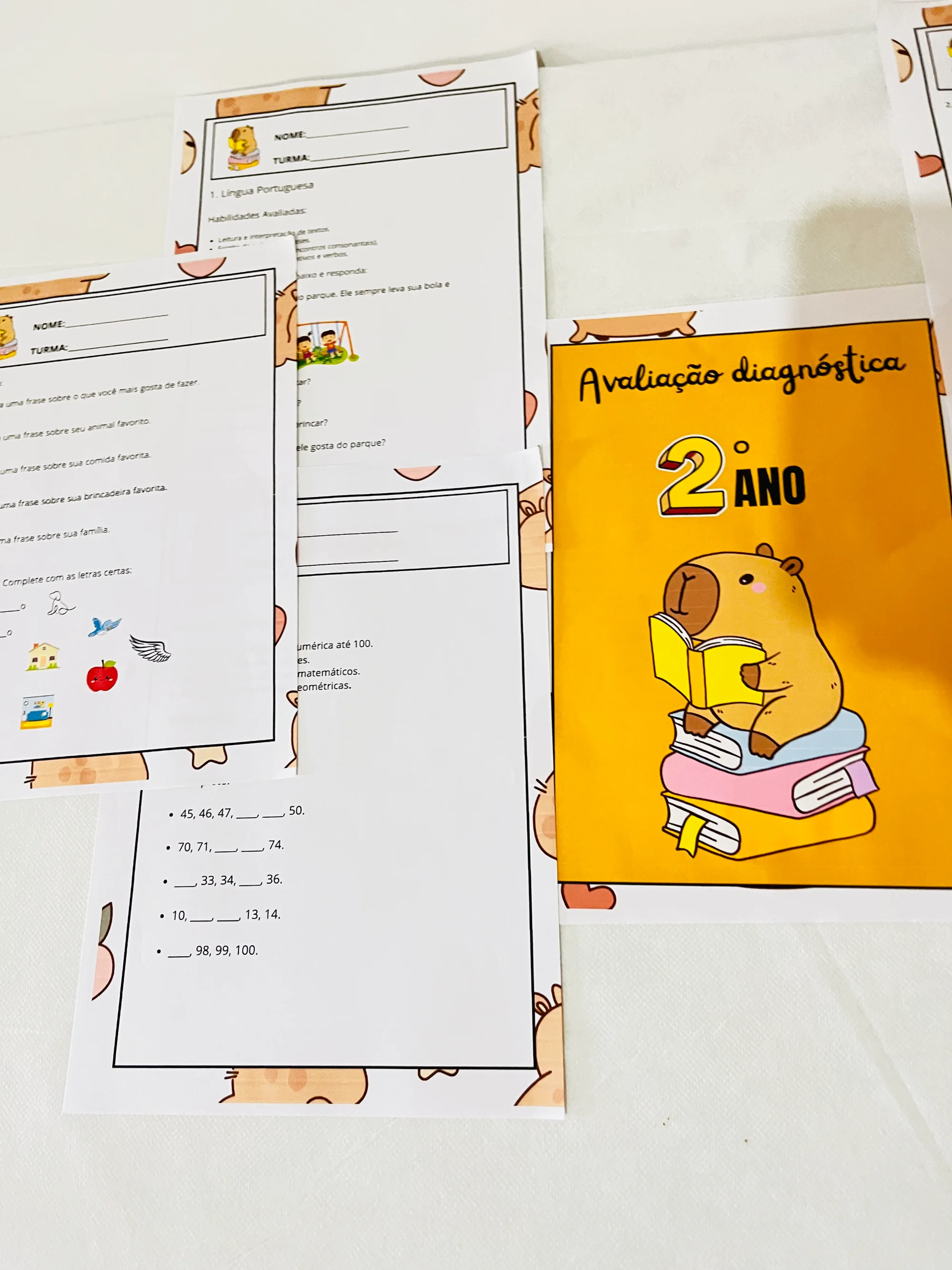 ✨📘 AVALIAÇÃO DIAGNÓSTICA – 2º ANO 📘✨CAPIVARA ANOS INICIAIS — amostra 5: A Avaliação Diagnóstica para o 2º Ano foi…
