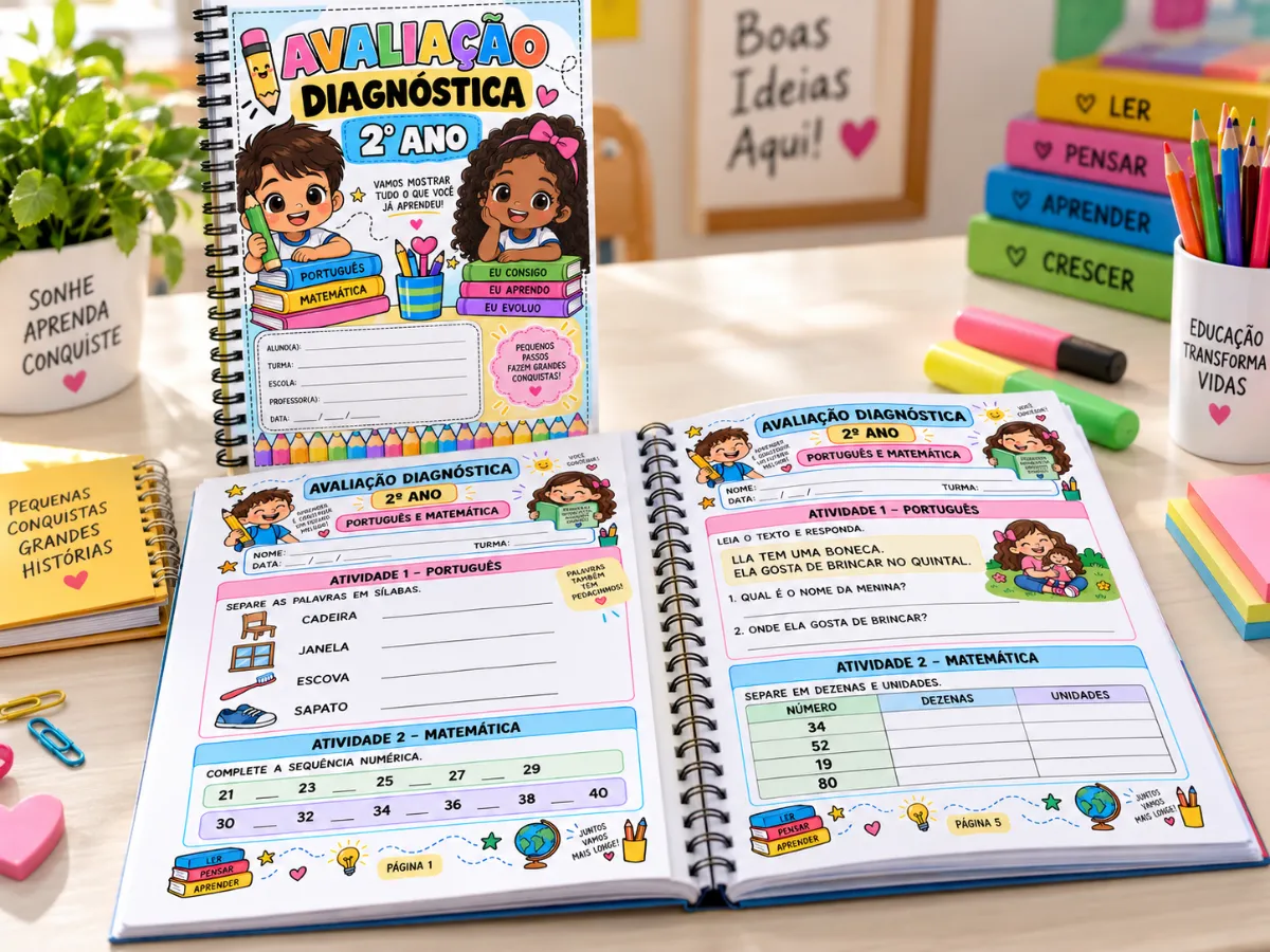 Avaliação Diagnóstica: 2° ano do Ensino Fundamental — amostra 4: Um material completo para ajudar o professor a identificar…