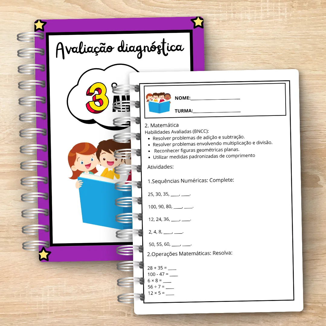Avaliação Diagnóstica 3º Ano – Completa Ensino Fundamental — capa do material