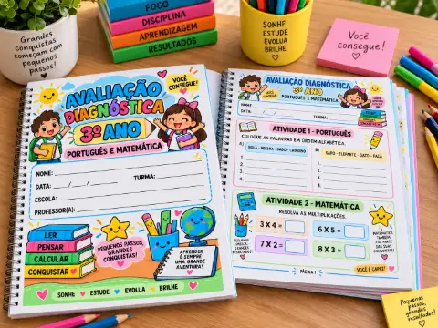 Avaliação Diagnóstica: 3° ano do Ensino Fundamental — capa do material