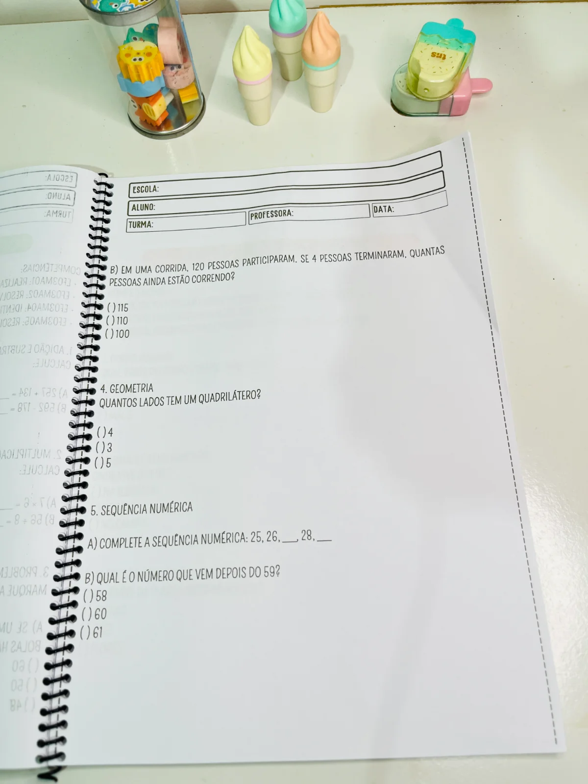 AVALIAÇÃO DIAGNÓSTICA 3° ANO - ENSINO FUNDAMENTAL — amostra 1: Uma apostila completa, elaborada de acordo com as…