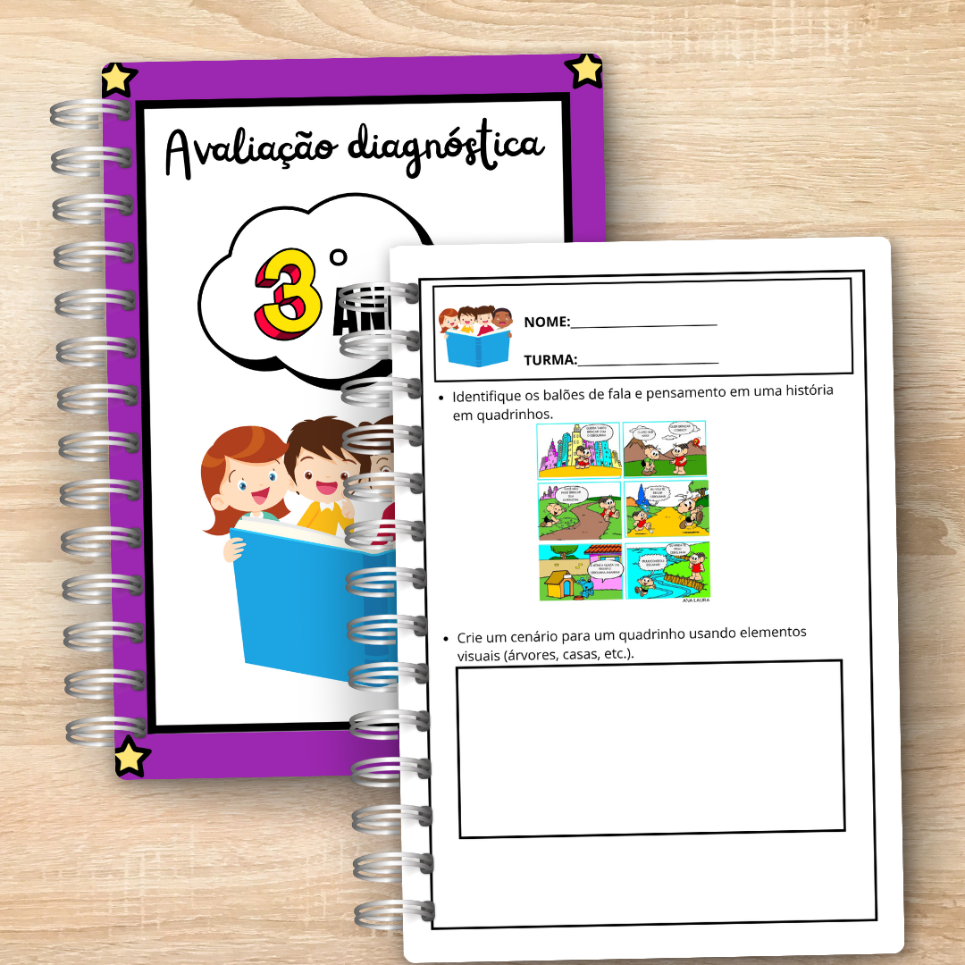 Avaliação diagnóstica: 3º ano fundamental – Material Pedagógico — capa do material