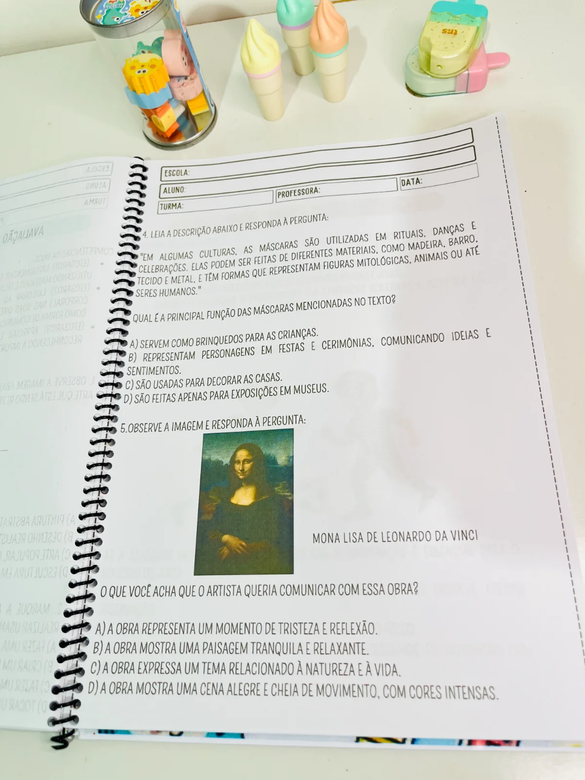 AVALIAÇÃO DIAGNÓSTICA 4° ANO - ENSINO FUNDAMENTAL — amostra 4: Uma apostila completa, desenvolvida de acordo com as…