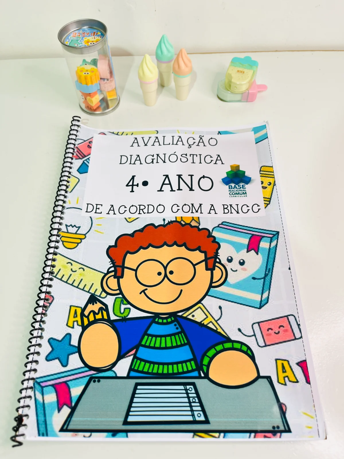 AVALIAÇÃO DIAGNÓSTICA 4° ANO - ENSINO FUNDAMENTAL — Matemática para 4º ano: Uma apostila completa, desenvolvida de acordo…