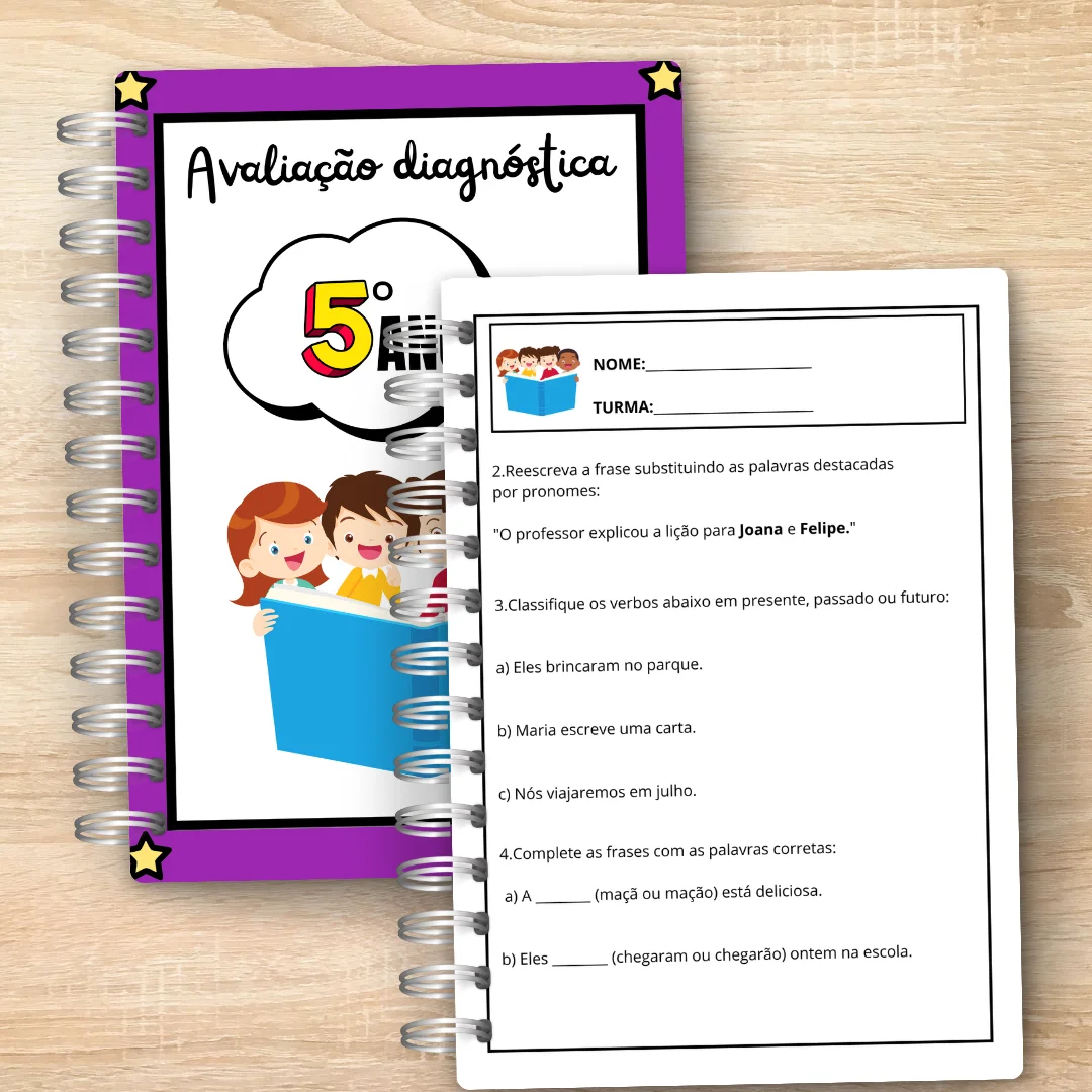 Avaliação Diagnóstica 5º Ano – Completa e Interdisciplinar — amostra 2: Avaliação diagnóstica para o 5º Ano do Ensino…