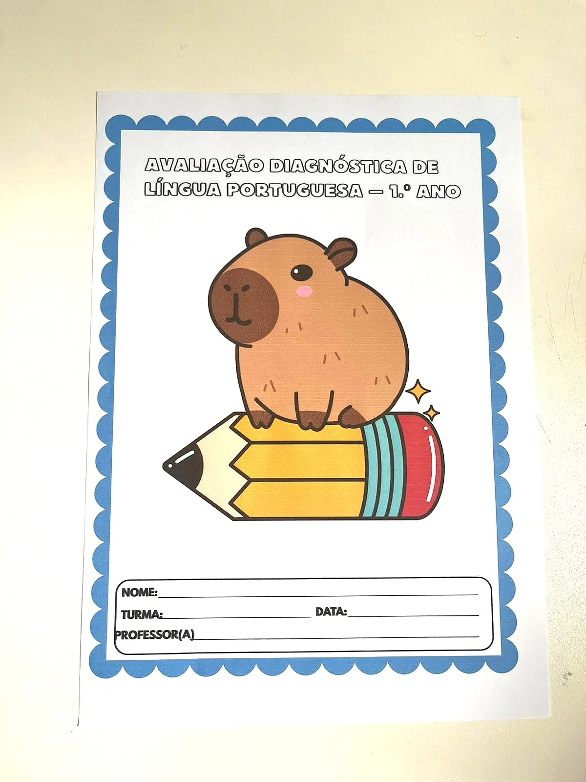 Avaliação Diagnóstica de Língua Portuguesa – 1º Ano — capa do material