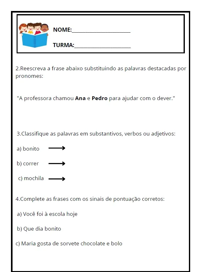✅Avaliação Diagnóstica do 4º Ano - ENSINO FUNDAMENTAL — amostra 1: Garanta uma visão clara do desempenho dos seus alunos…