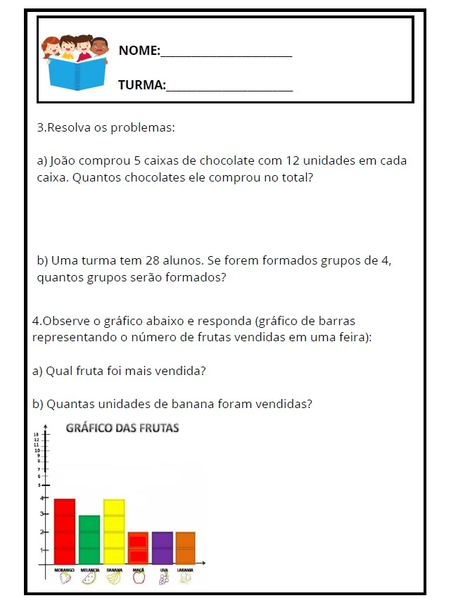 ✅Avaliação Diagnóstica do 5º Ano - ENSINO FUNDAMENTAL — amostra 3: Garanta uma visão clara do desempenho dos seus alunos…