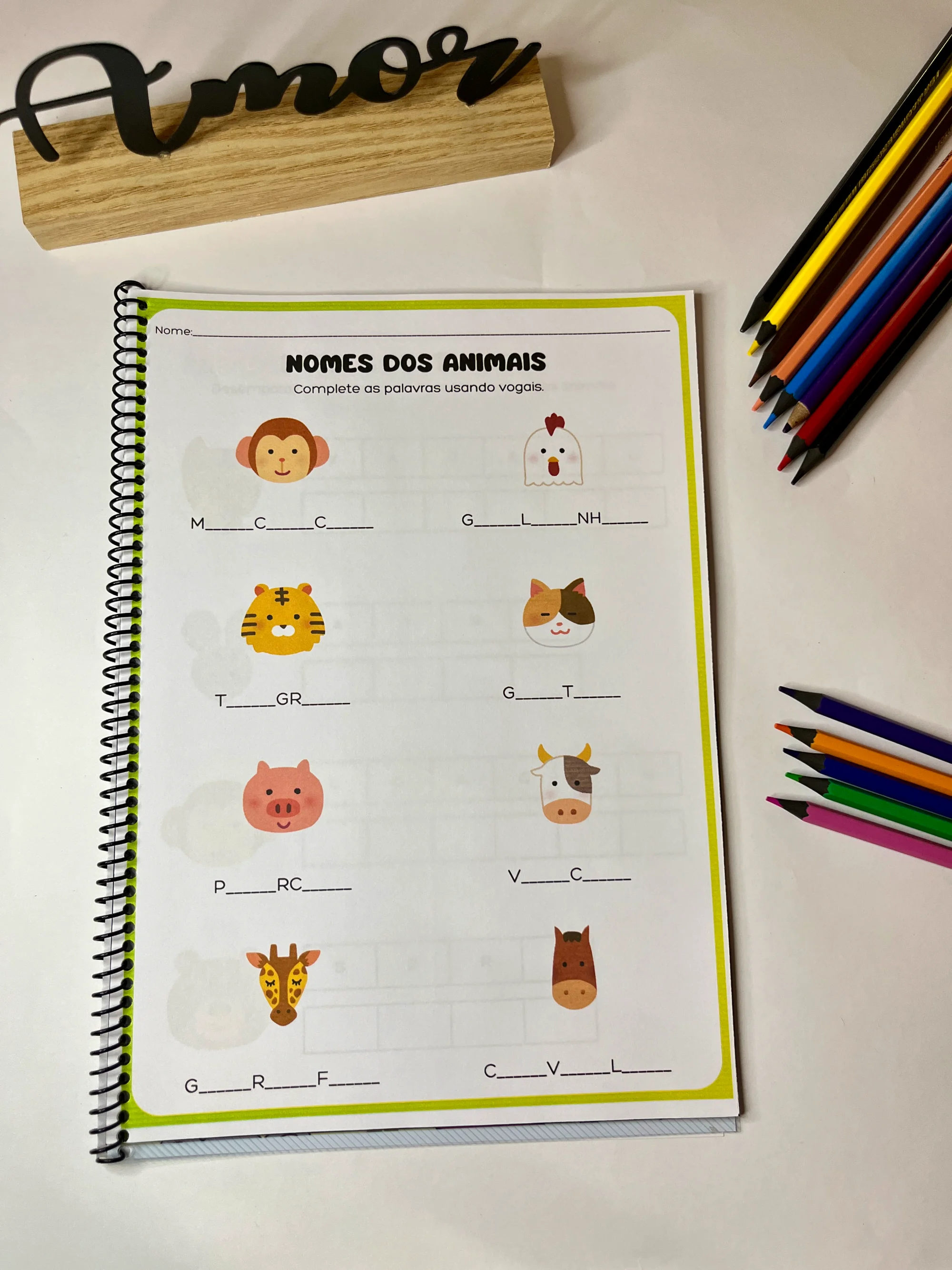 AVALIAÇÃO DIAGNÓSTICA DOS ANIMAIS – EDUCAÇÃO INFANTIL 🐘🦋 — amostra 2: A Avaliação Diagnóstica dos Animais é uma apostila…