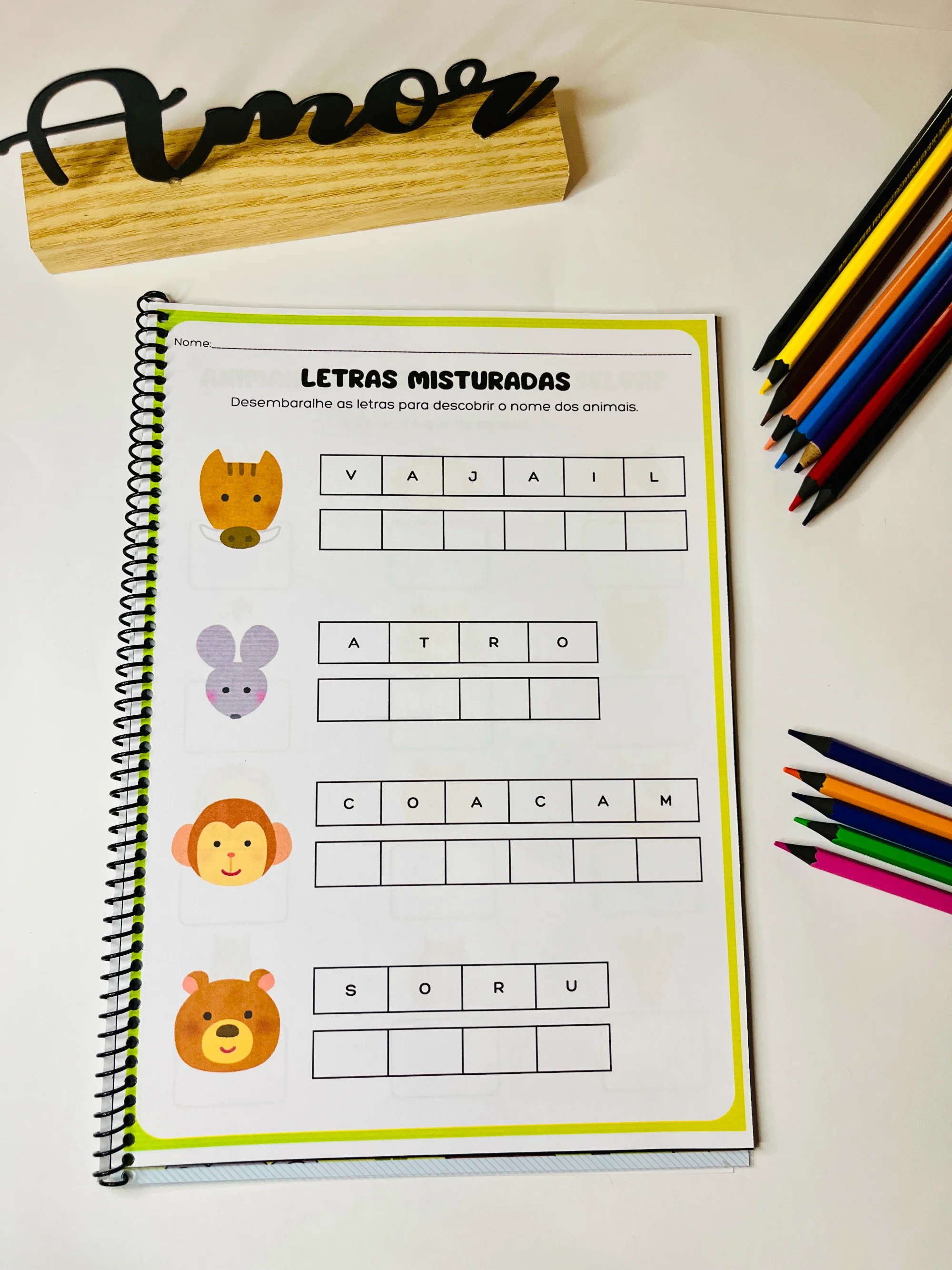 AVALIAÇÃO DIAGNÓSTICA DOS ANIMAIS – EDUCAÇÃO INFANTIL 🐘🦋 — amostra 3: A Avaliação Diagnóstica dos Animais é uma apostila…