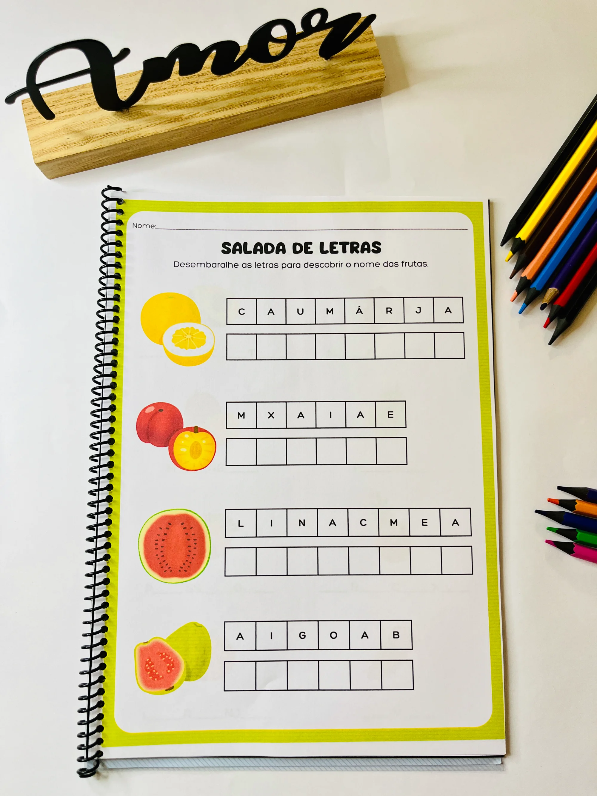 AVALIAÇÃO DIAGNÓSTICA: FRUTINHAS – EDUCAÇÃO INFANTIL 🍉🍇🍍 — amostra 2: Transforme a avaliação diagnóstica em um momento… AVALIAÇÃO DIAGNÓSTICA: FRUTINHAS – EDUCAÇÃO INFANTIL 🍉🍇🍍 — amostra 2: Transforme a avaliação diagnóstica em um momento…