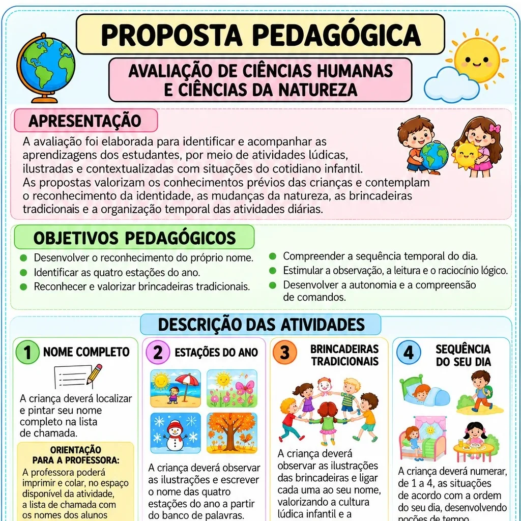 AVALIAÇÃO INTERDISCIPLINAR - CICLO DE ALFABETIZAÇÃO — amostra 4: ATIVIDADE 1 – IDENTIDADE E NOME PRÓPRIO AVALIAÇÃO INTERDISCIPLINAR - CICLO DE ALFABETIZAÇÃO — amostra 4: ATIVIDADE 1 – IDENTIDADE E NOME PRÓPRIO