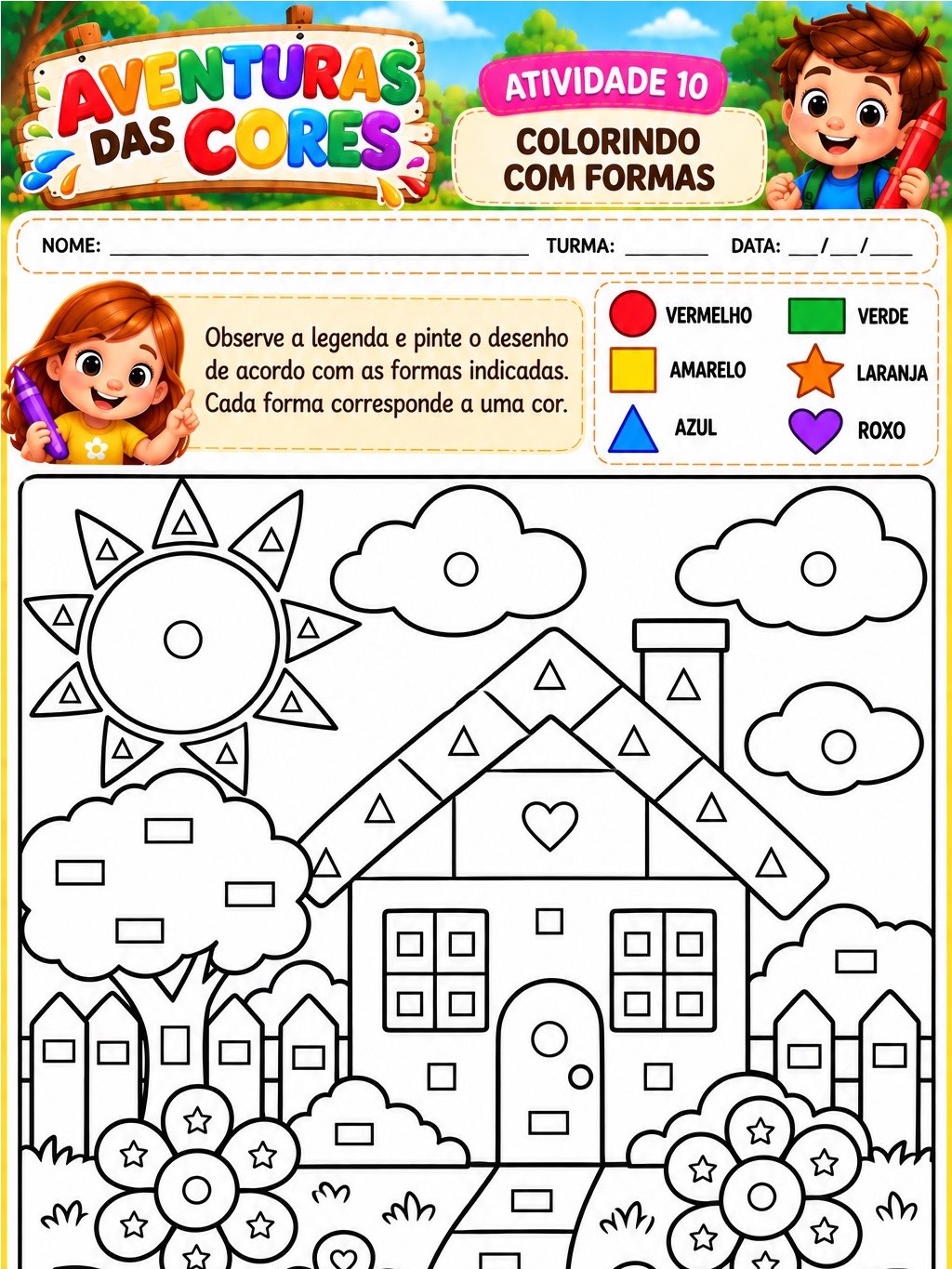 Aventuras das Cores: 10 Atividades Lúdicas para Educação Infantil — amostra 1: 10 atividades lúdicas sobre cores para… Aventuras das Cores: 10 Atividades Lúdicas para Educação Infantil — amostra 1: 10 atividades lúdicas sobre cores para…