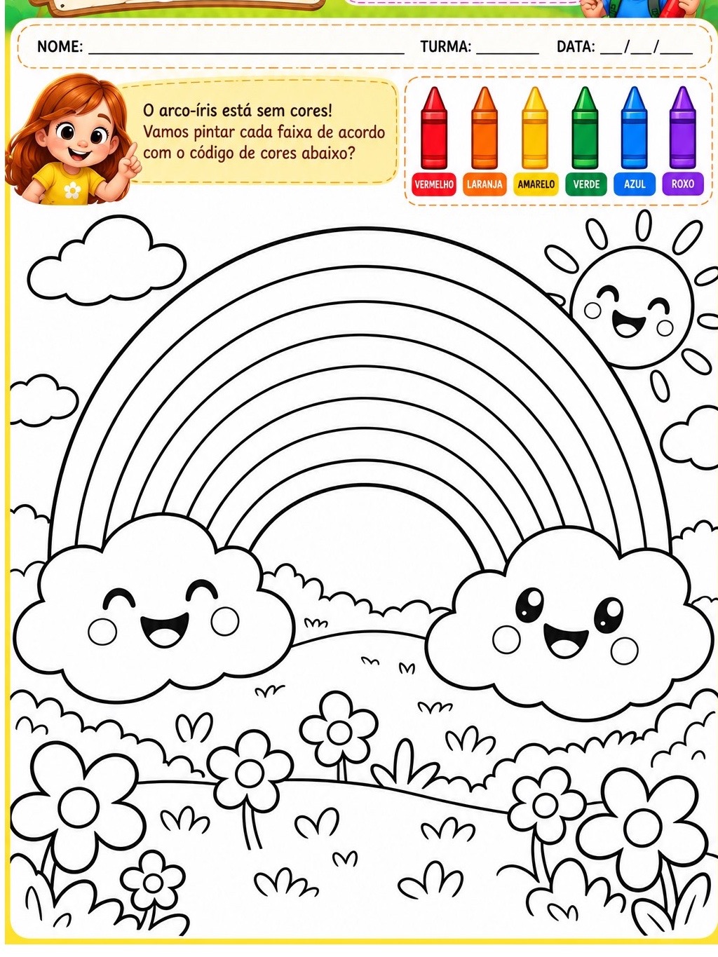 Aventuras das Cores: 10 Atividades Lúdicas para Educação Infantil — amostra 5: 10 atividades lúdicas sobre cores para… Aventuras das Cores: 10 Atividades Lúdicas para Educação Infantil — amostra 5: 10 atividades lúdicas sobre cores para…