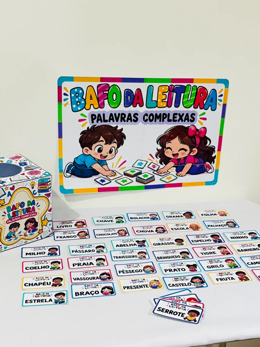 Bafo da Leitura – Jogo das Palavras Complexas — amostra 1: 📚✨ Bafo da Leitura – Palavras Complexas: uma forma divertida de…