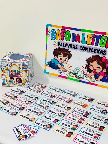 📚✨ BAFO DA LEITURA – PALAVRAS COMPLEXAS ✨📚 — amostra 1: 💛 O Bafo da Leitura transforma a prática das palavras em uma…