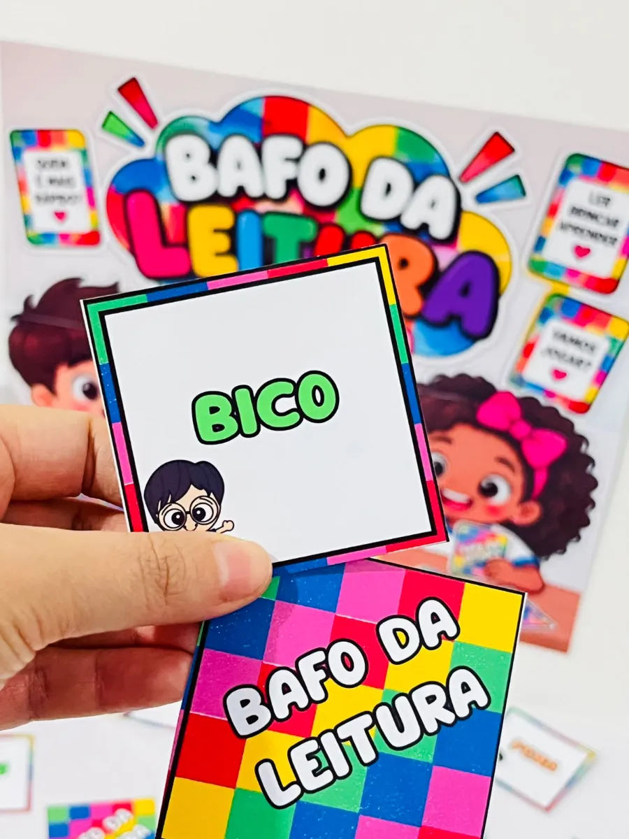 Bafo da Leitura: Palavras Simples - Recurso Pedagógico — amostra 2: A atração da sua Semana da Criança: brincar de ler