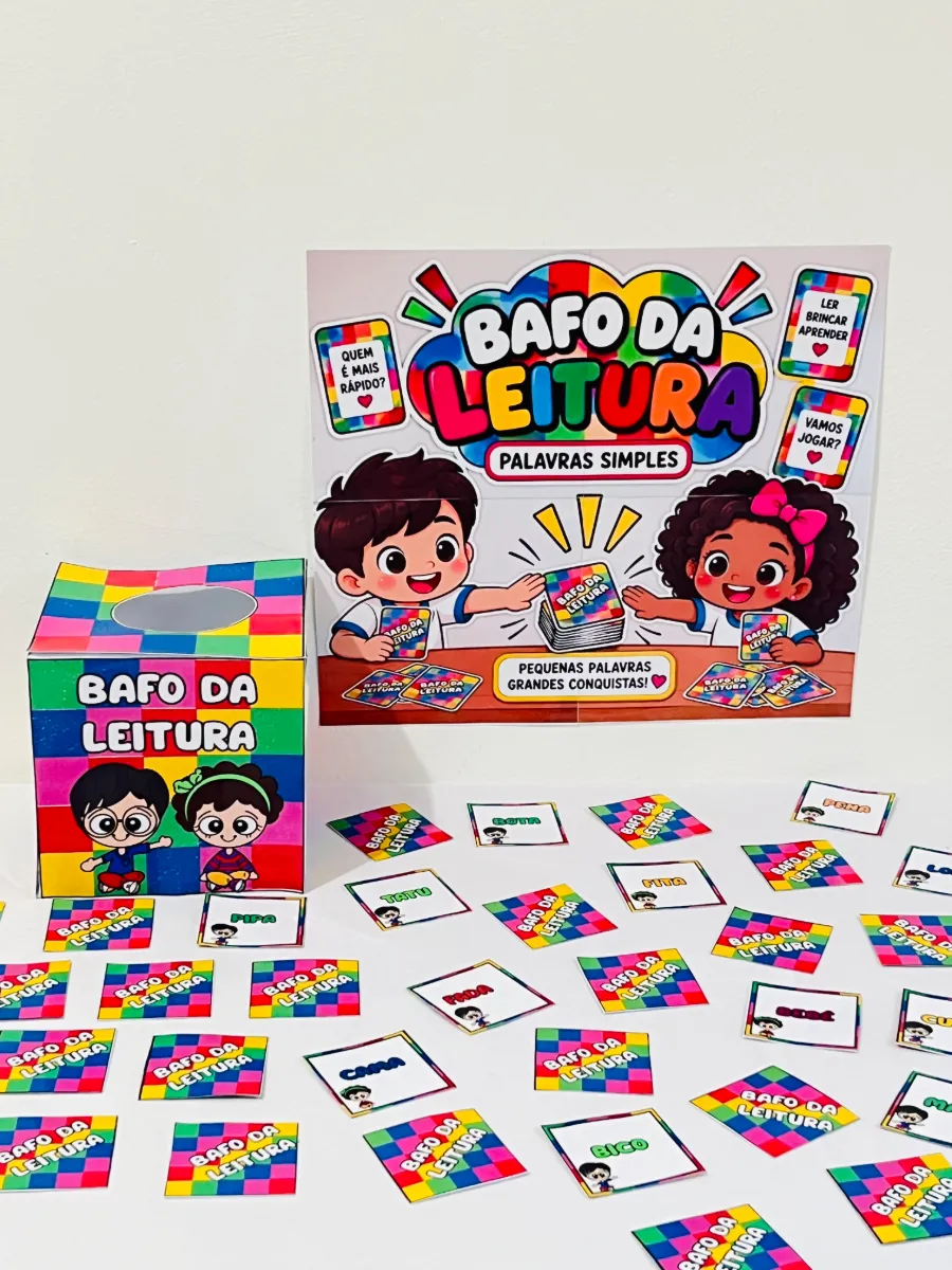 Bafo da Leitura: Palavras Simples - Recurso Pedagógico — amostra 3: A atração da sua Semana da Criança: brincar de ler
