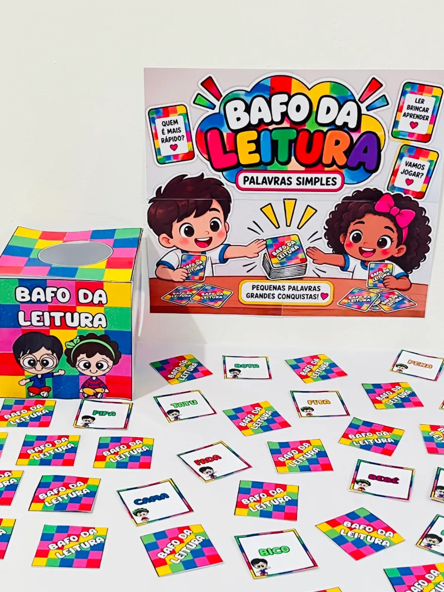 Bafo da Leitura: Palavras Simples - Recurso Pedagógico — amostra 4: A atração da sua Semana da Criança: brincar de ler
