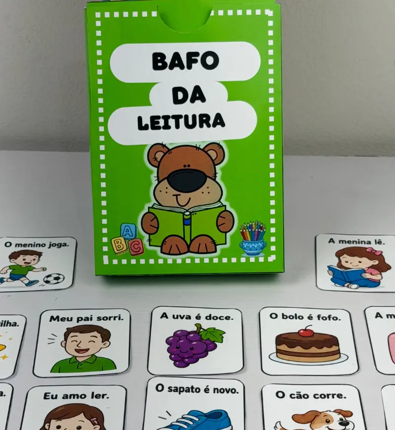 Bafo da Leitura – PDF para Imprimir | Alfabetização — amostra 1: O que vem no material