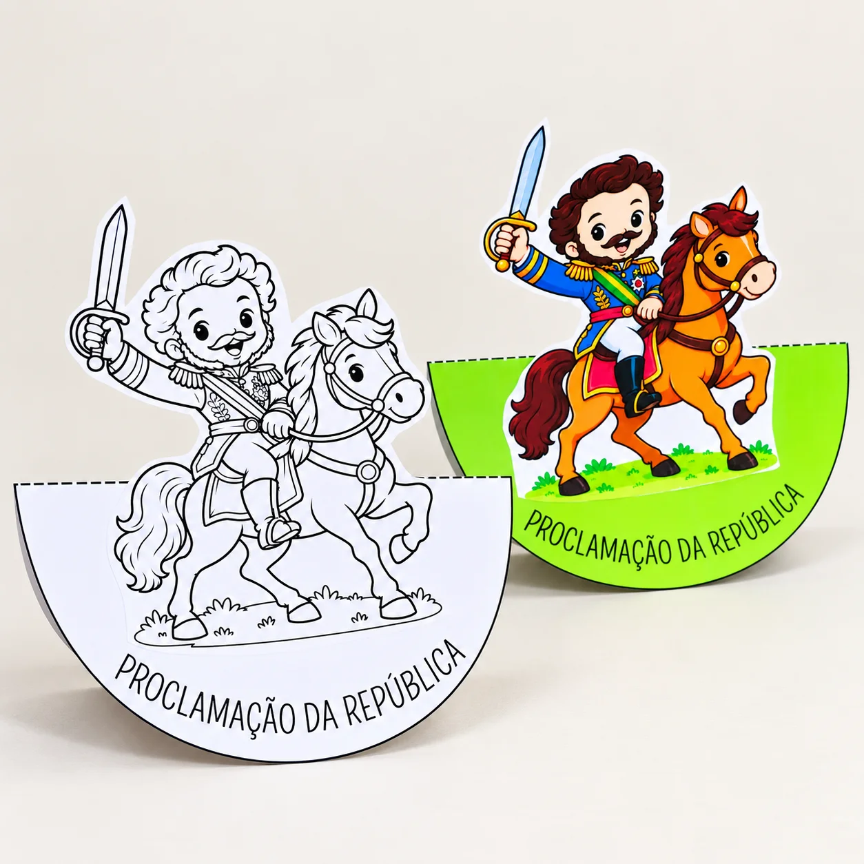 Balancê Proclamação da República – Atividade 3D para Imprimir — História para Educação Infantil: Atividade 3D da…