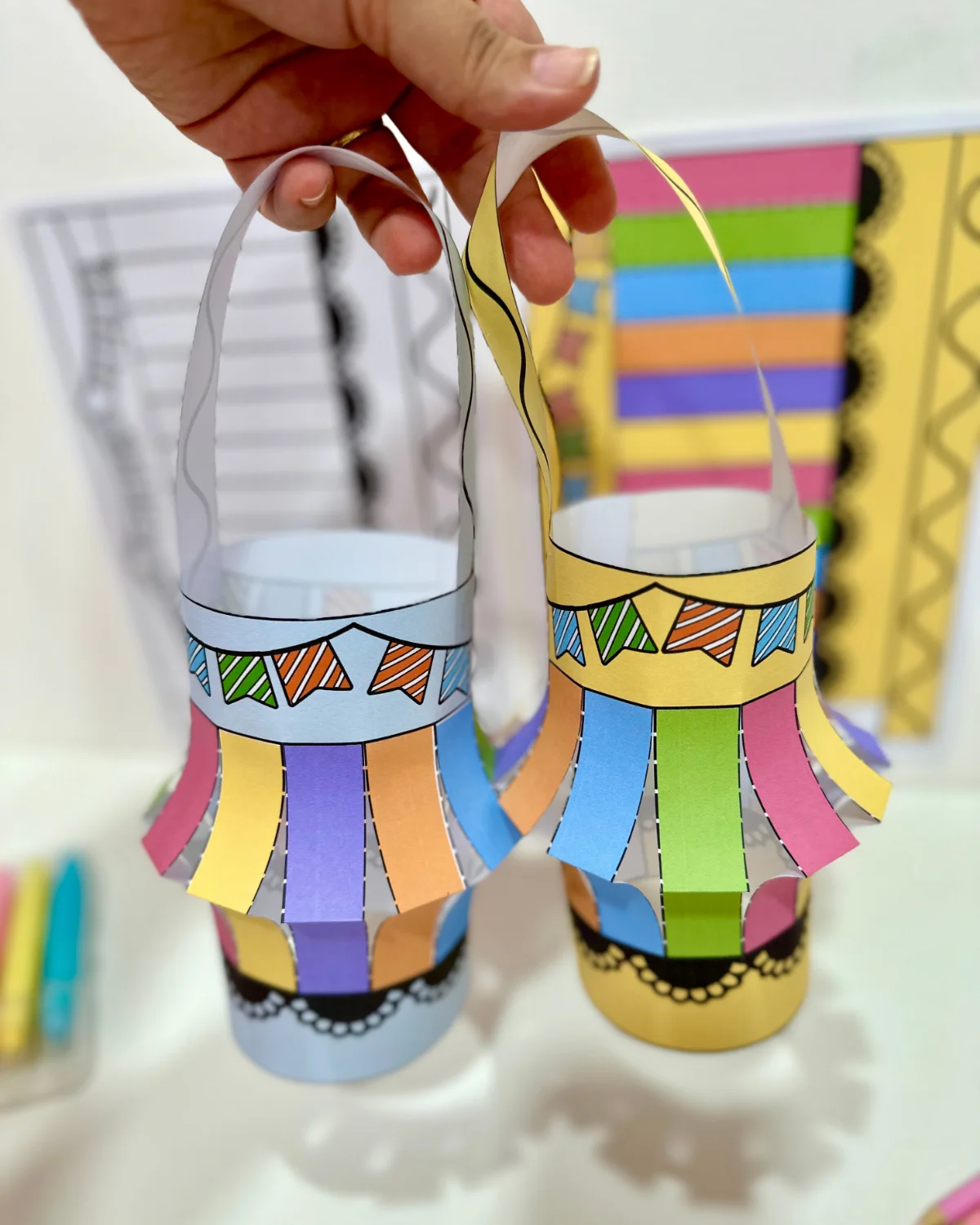 Balão 3D – Festa Junina – PDF para Imprimir — capa do material