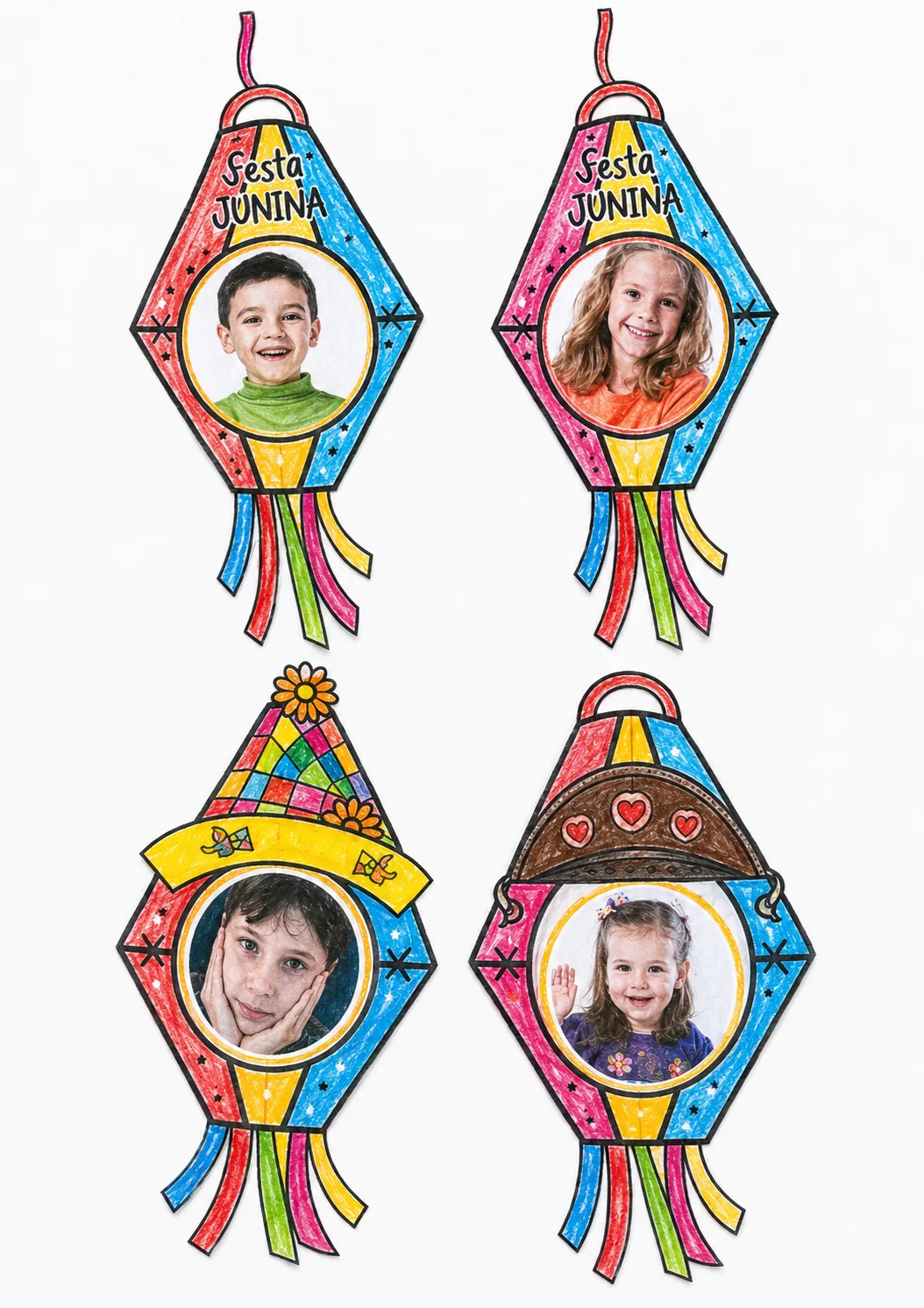 Balão junino rostinho — amostra 3: 🎈 Balão Junino Rostinho 🎈 Um recurso encantador para deixar sua Festa Junina ainda…