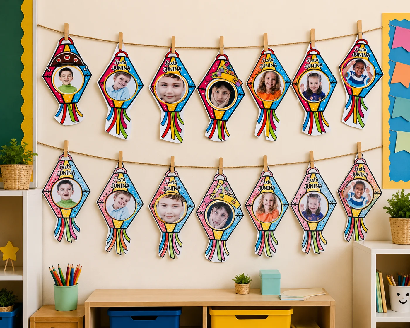 Balão junino rostinho — amostra 4: 🎈 Balão Junino Rostinho 🎈 Um recurso encantador para deixar sua Festa Junina ainda…