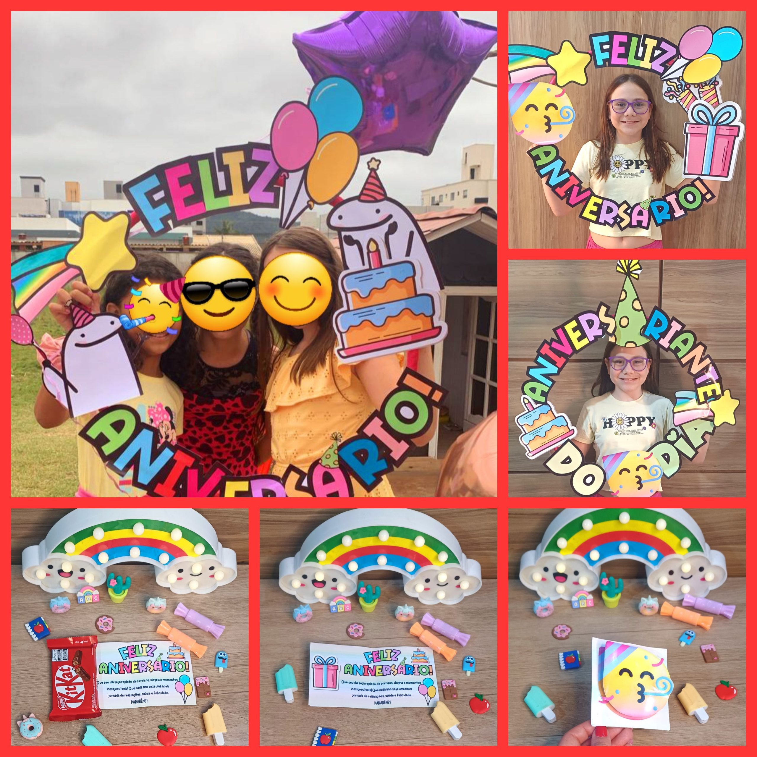 Bambolê aniversário - moldura foto – PDF para Imprimir — amostra 1: O que vem no material Bambolê aniversário - moldura foto – PDF para Imprimir — amostra 1: O que vem no material