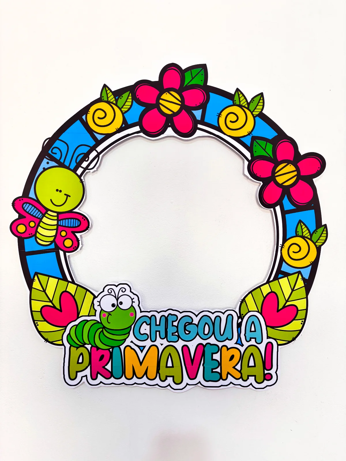 Bambolê Chegou a Primavera – PDF para Imprimir — Ciências para Educação Infantil: Moldura para bambolê cheia de encanto:…