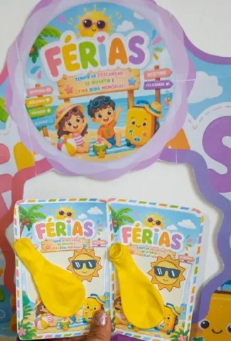 Bambolê das Férias com Balão – PDF para Imprimir | Educação Infantil — amostra 1: Transforme o encerramento do semestre em…