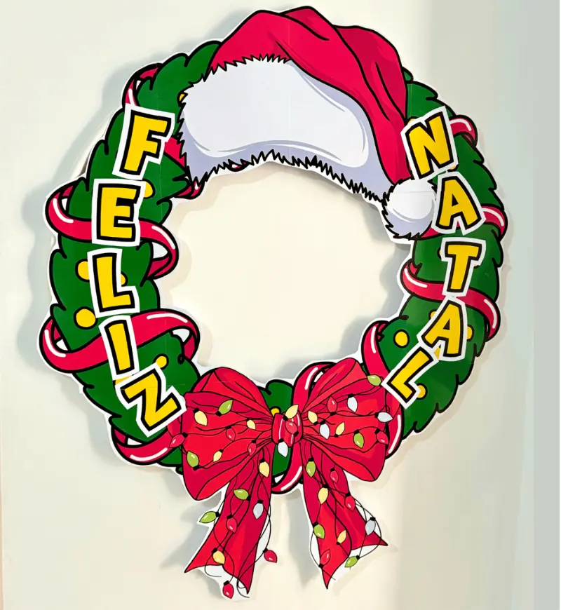Bambolê de Natal: decoração em PDF para fotos de fim de ano — capa do material