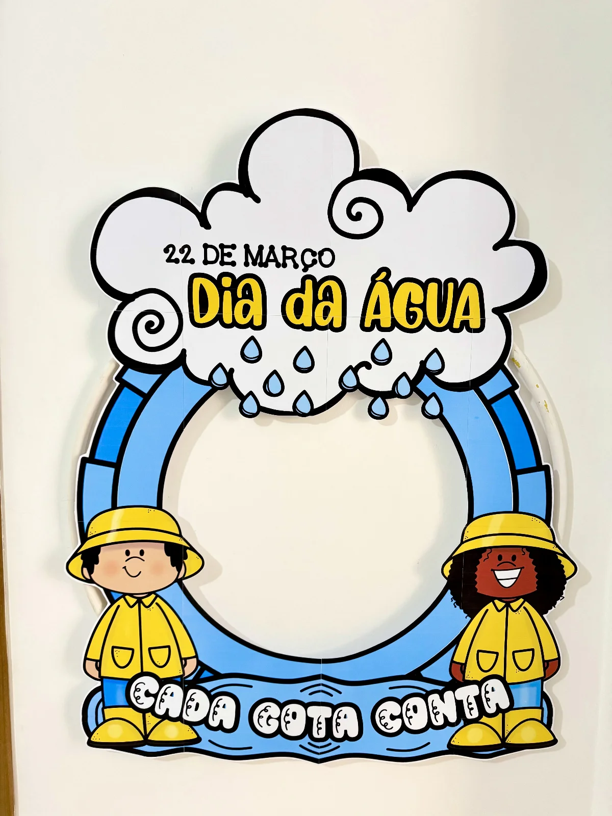 Bambolê Dia da Água - 22 de Março – PDF para Imprimir — amostra 1: Decoração para Bambolê tema “Dia da Água”