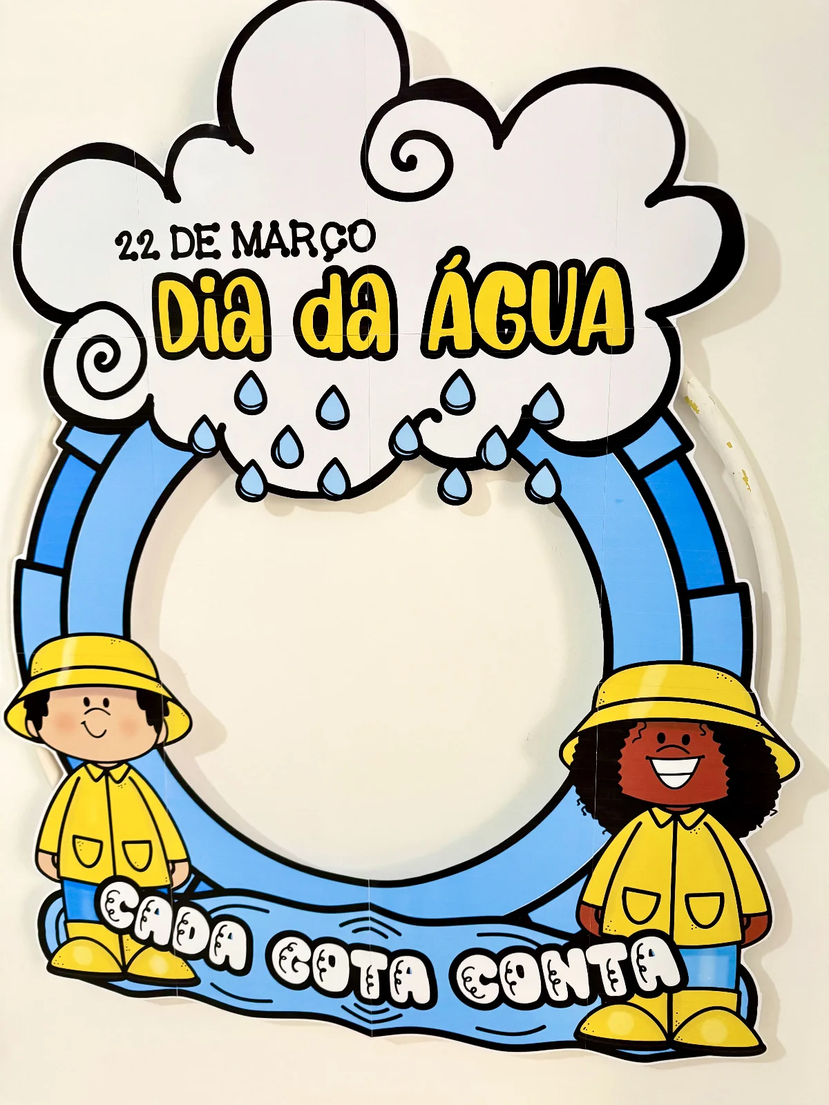Bambolê Dia da Água - 22 de Março – PDF para Imprimir — amostra 2: Decoração para Bambolê tema “Dia da Água”