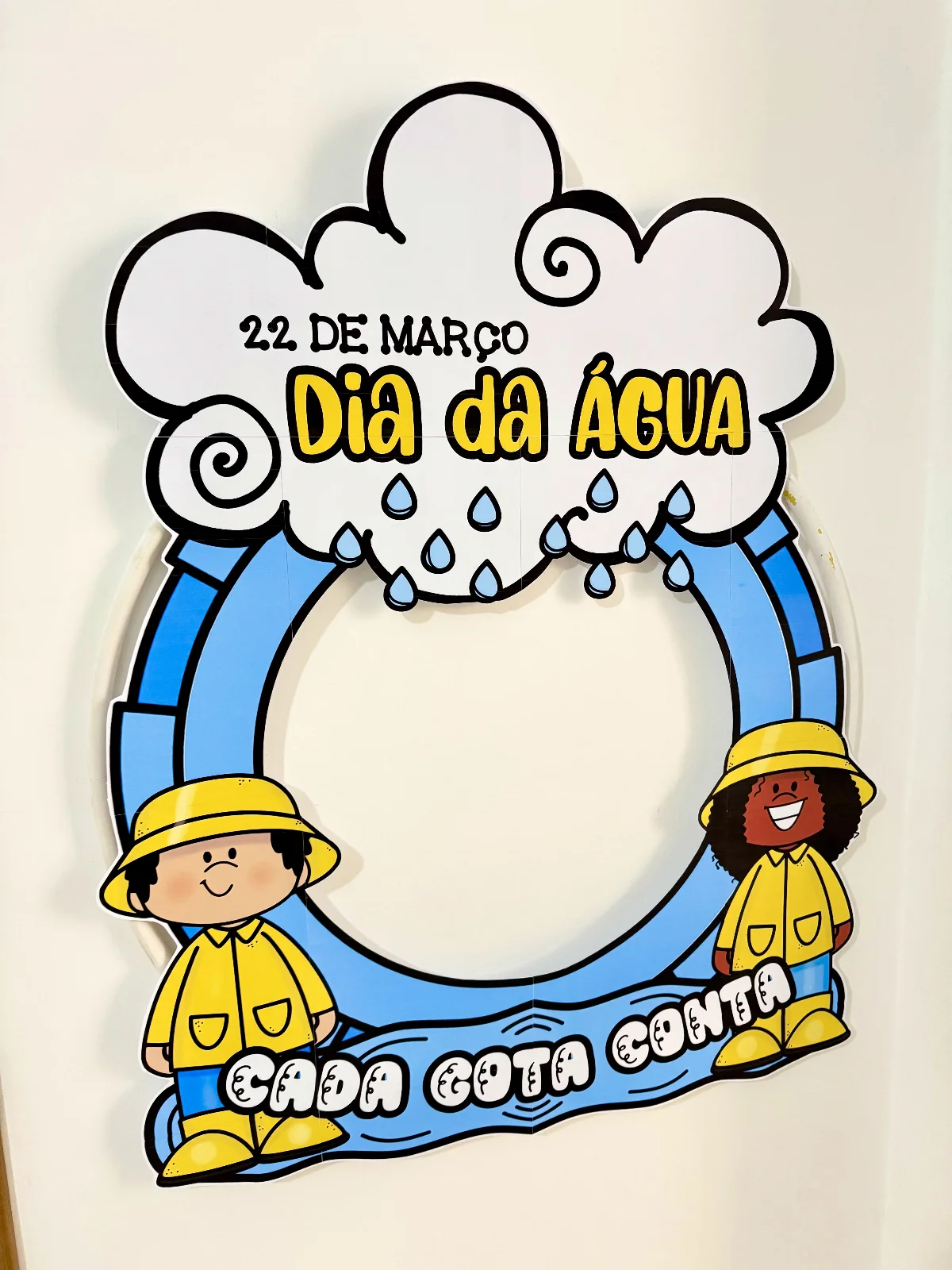 Bambolê Dia da Água - 22 de Março – PDF para Imprimir — amostra 5: Decoração para Bambolê tema “Dia da Água”
