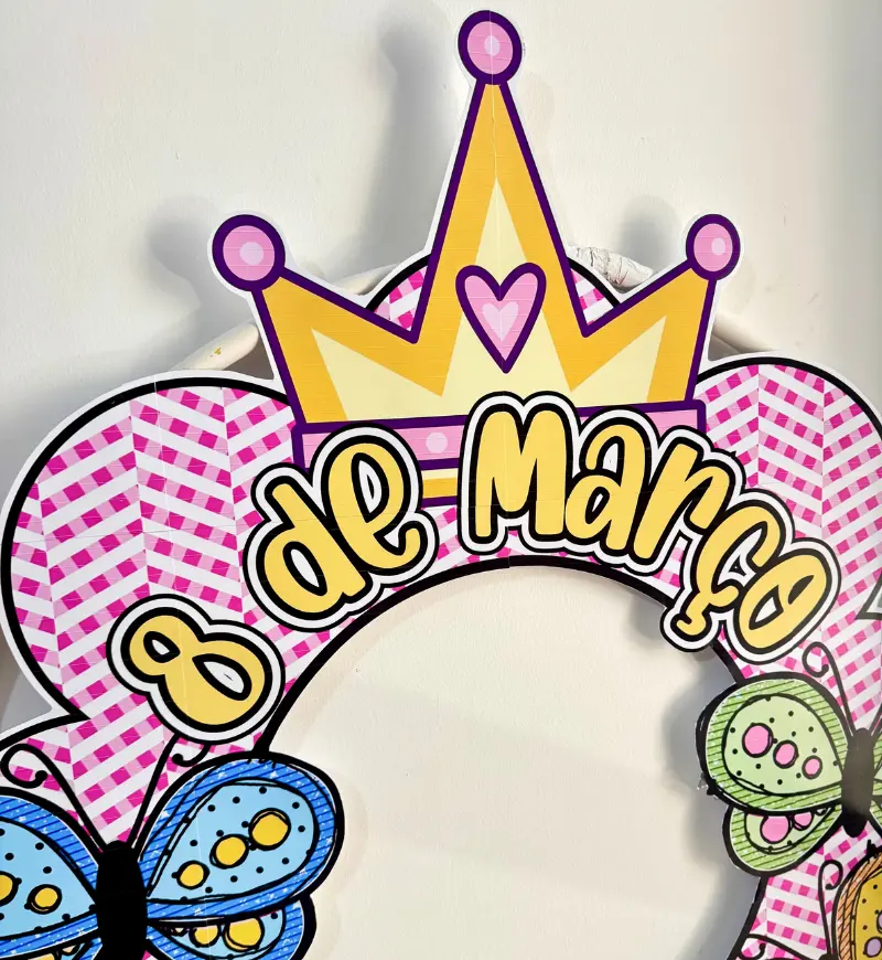 Bambolê Dia da Mulher: decoração em PDF para imprimir — amostra 4: Para quem é indicado